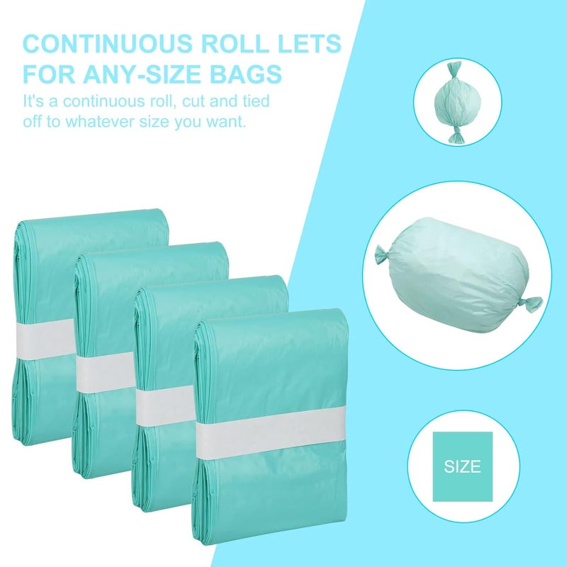 Lisyee 4 Pack Adult Diaper Liner Refills Compatible with Janibell Akord 280 Slim Model Adult Diaper System, Green, Lightly Scented - Image 2